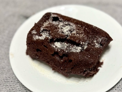 レンジでふわふわチョコケーキ(小麦・乳不使用)
